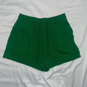 Colsie Women’s Green Fleece Lounge Shorts — Size S